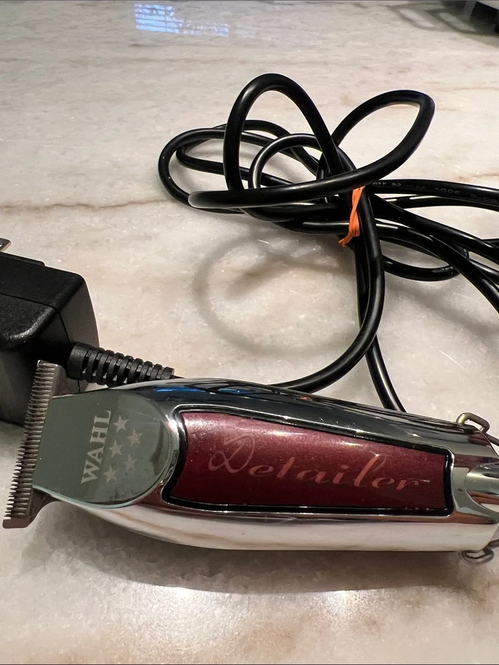 Wahl Professional 5-Star Detailer (corded) – chrome/burgundy red